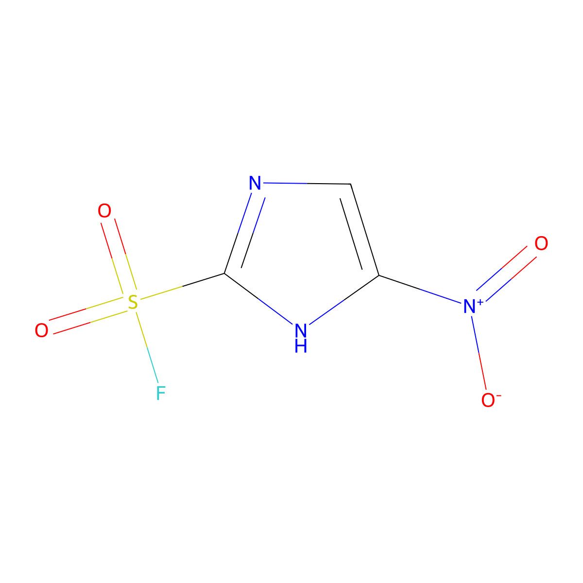 5-nitro-1H-imidazole-2-sulfonyl fluoride molecular structure, CAS 3017252-39-7
