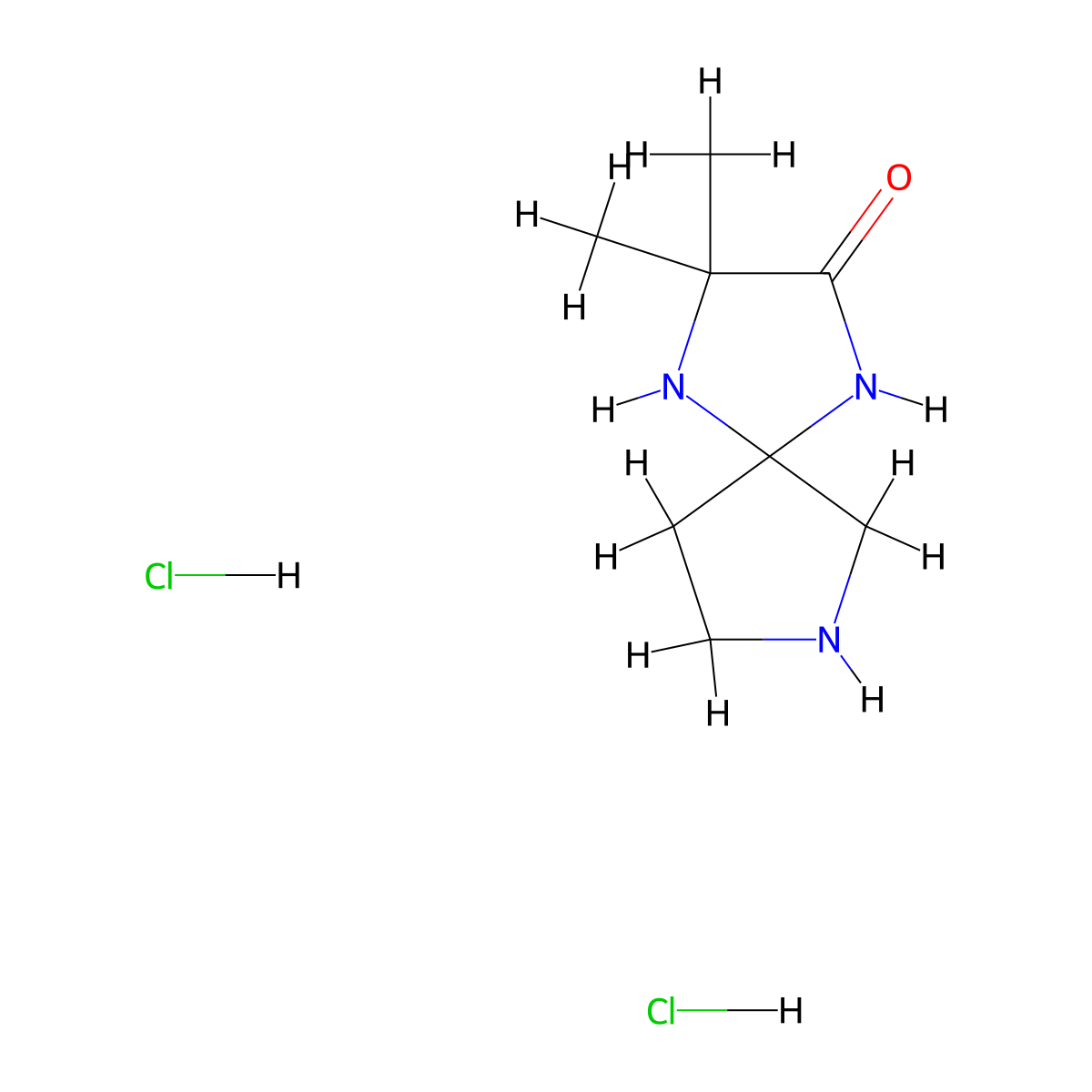 3,3-Dimethyl-1,4,7-triazaspiro[4.4]nonan-2-one dihydrochloride molecular structure, CAS 3017263-07-6