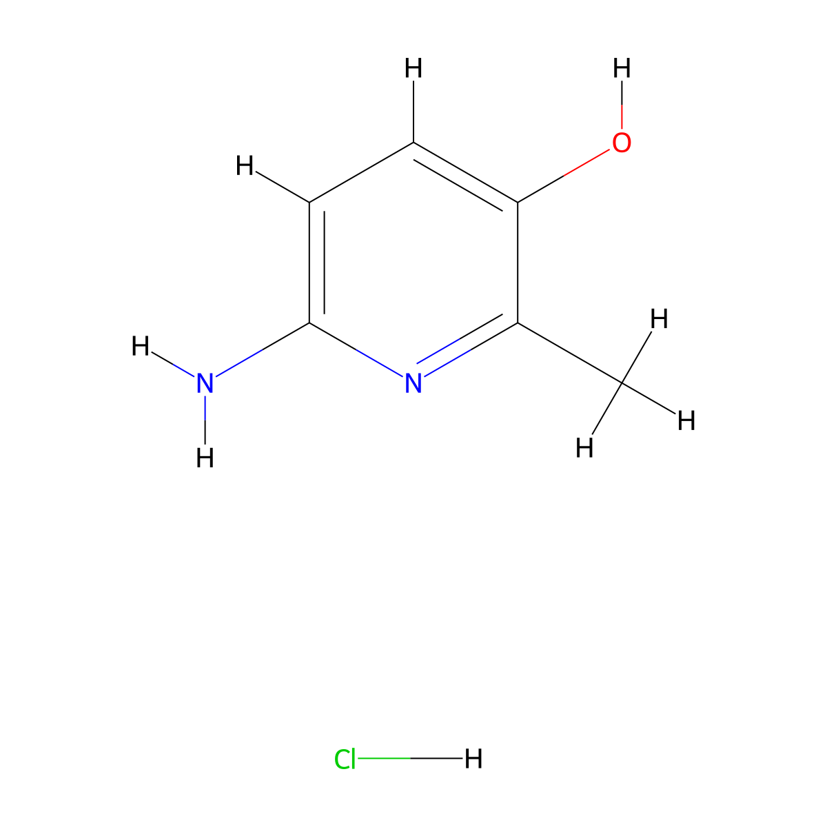 6-Amino-2-methylpyridin-3-ol hydrochloride molecular structure, CAS 3017263-16-7