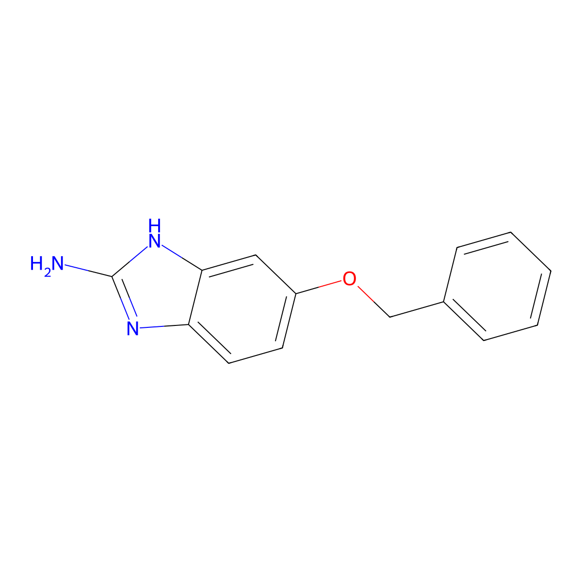6-phenylmethoxy-1H-benzimidazol-2-amine molecular structure, CAS 3017263-31-6