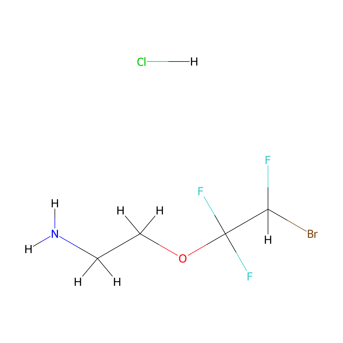 2-(2-Bromo-1,1,2-trifluoroethoxy)ethan-1-amine hydrochloride molecular structure, CAS 3017263-40-7