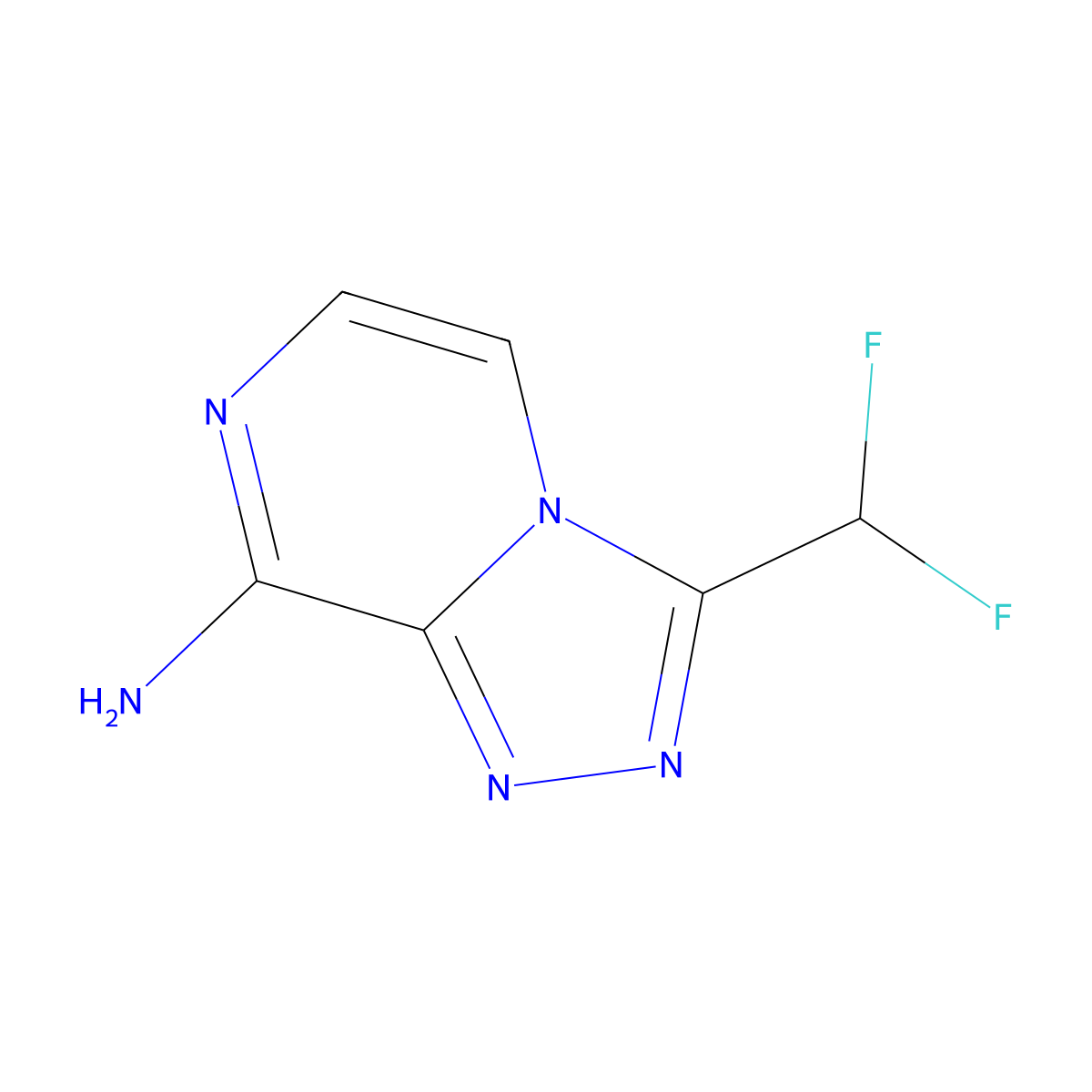 3-(Difluoromethyl)-[1,2,4]triazolo[4,3-a]pyrazin-8-amine molecular structure, CAS 3017265-46-9