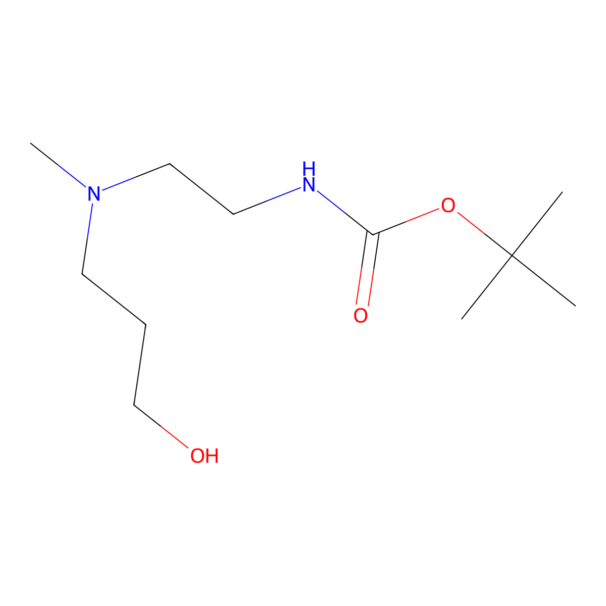 3-[[2-(Boc-amino)ethyl](methyl)amino]-1-propanol molecular structure, CAS 3017266-12-2