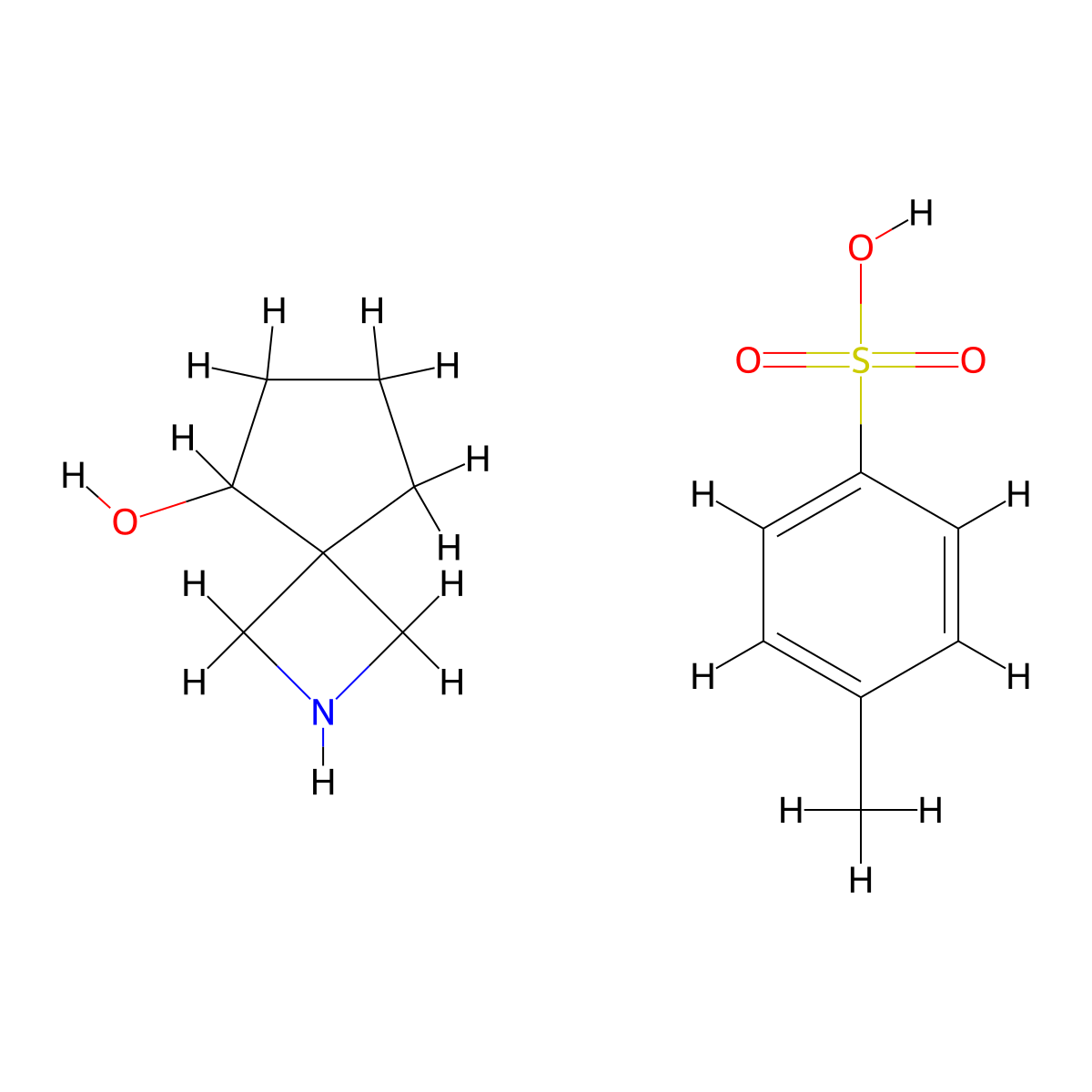 2-Azaspiro[3.4]octan-5-ol, 4-methylbenzene-1-sulfonic acid molecular structure, CAS 3017266-82-6