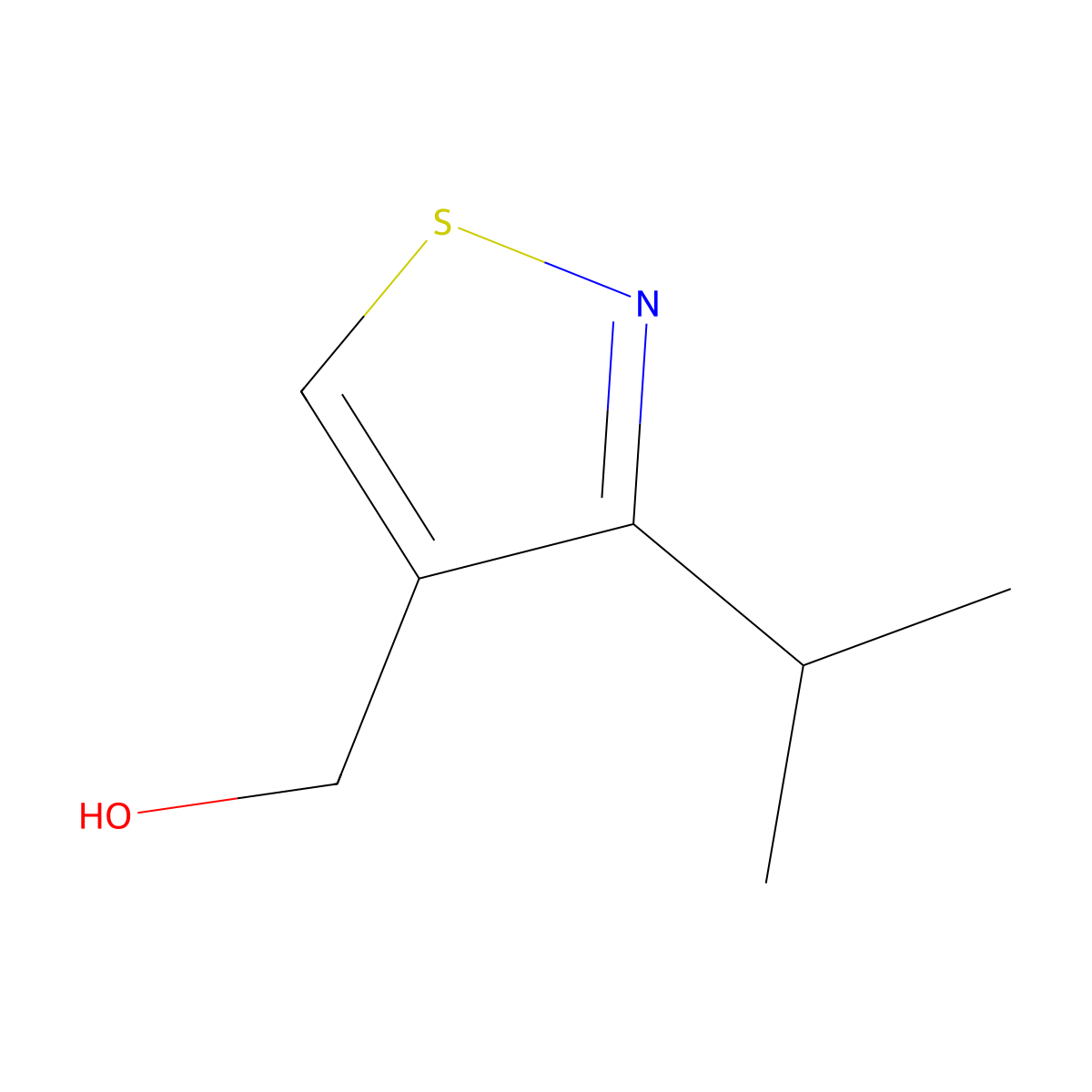 [3-(Propan-2-yl)-1,2-thiazol-4-yl]methanol molecular structure, CAS 3017267-46-5