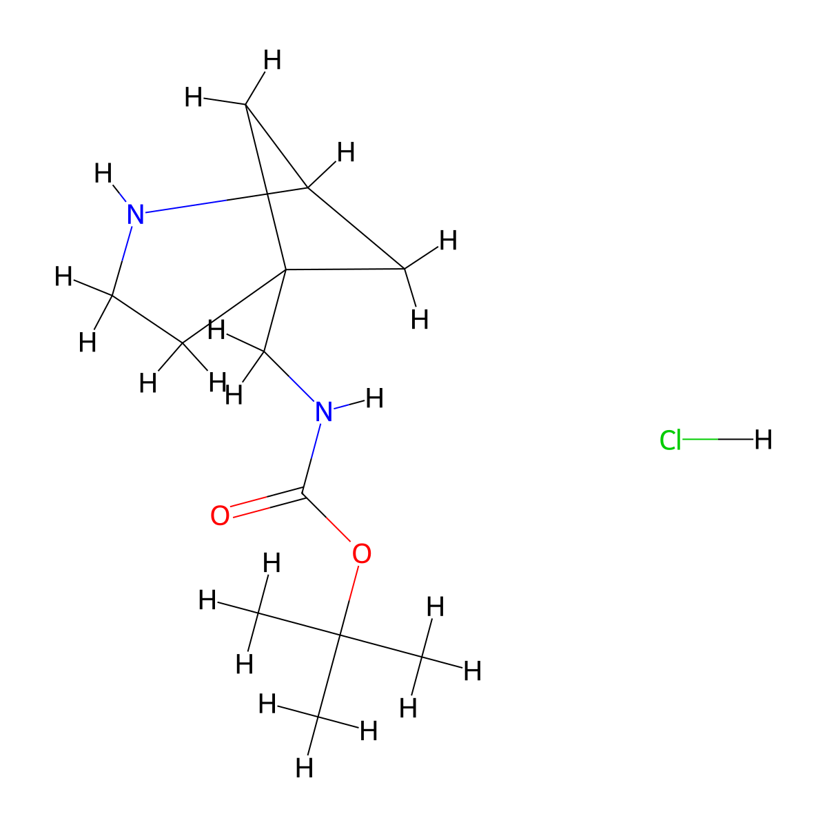 tert-butyl N-({2-azabicyclo[3.1.1]heptan-5-yl}methyl)carbamate hydrochloride molecular structure, CAS 3017268-08-2