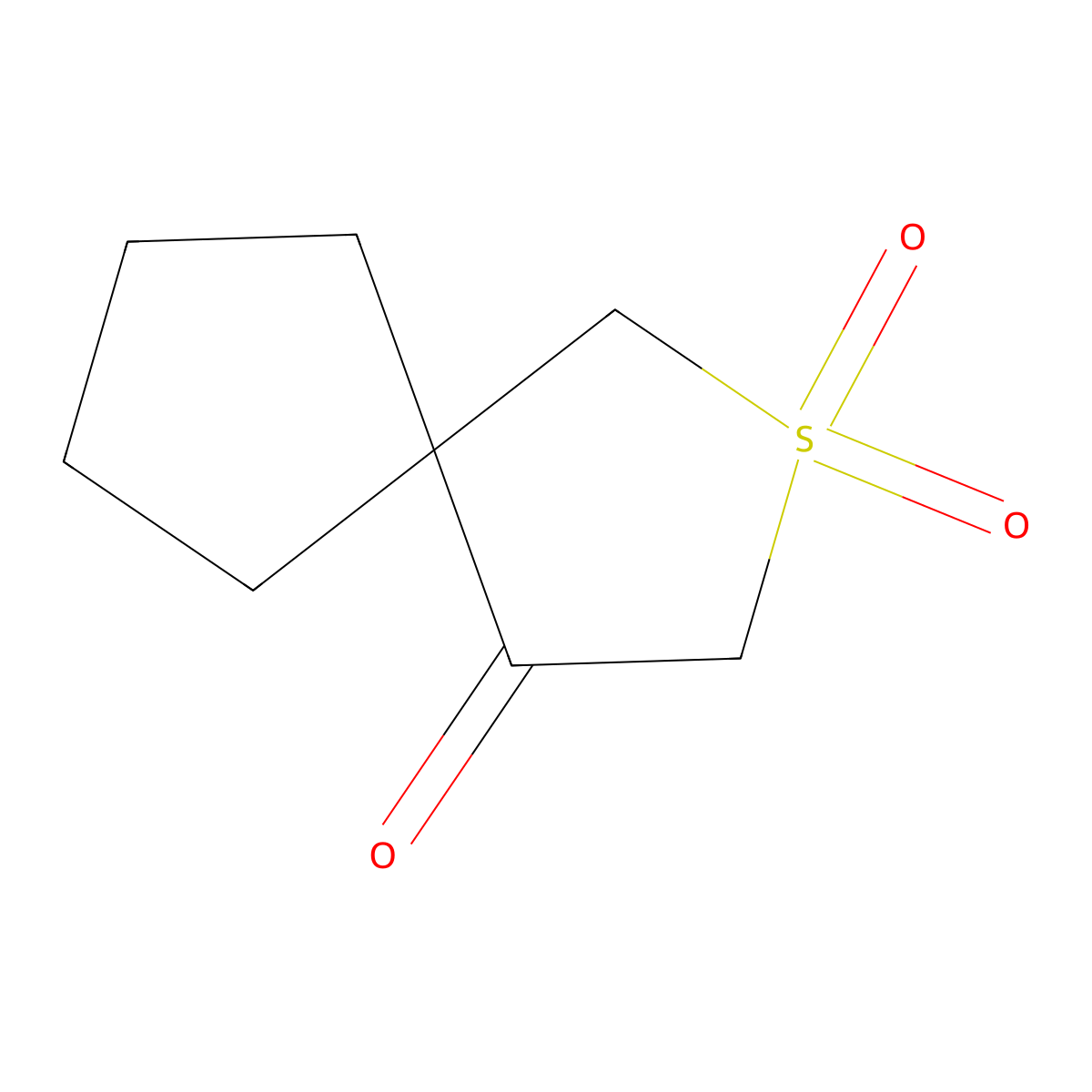 2lambda6-Thiaspiro[4.4]nonane-2,2,4-trione molecular structure, CAS 3017268-26-4