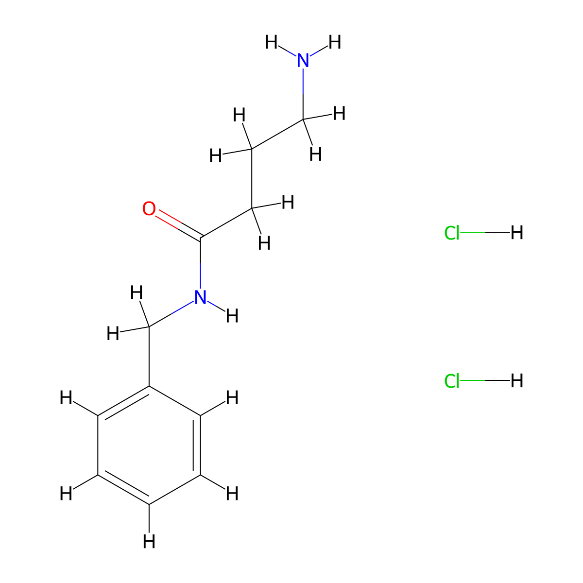 4-amino-N-benzylbutanamide dihydrochloride molecular structure, CAS 3017268-67-3
