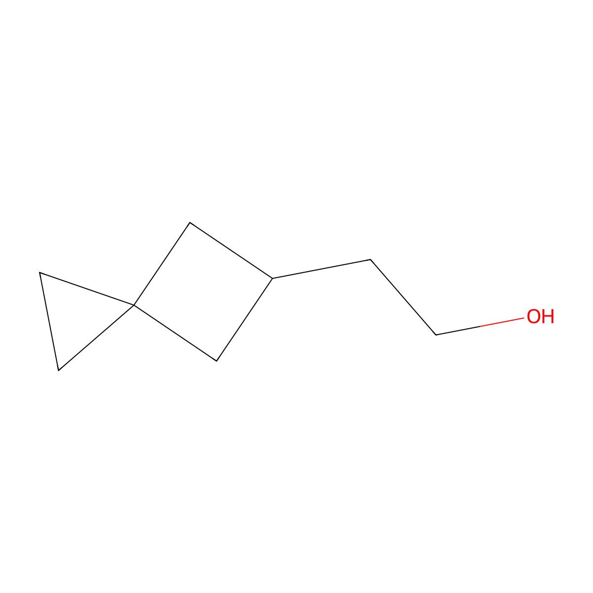2-{Spiro[2.3]hexan-5-yl}ethan-1-ol molecular structure, CAS 3017268-81-1