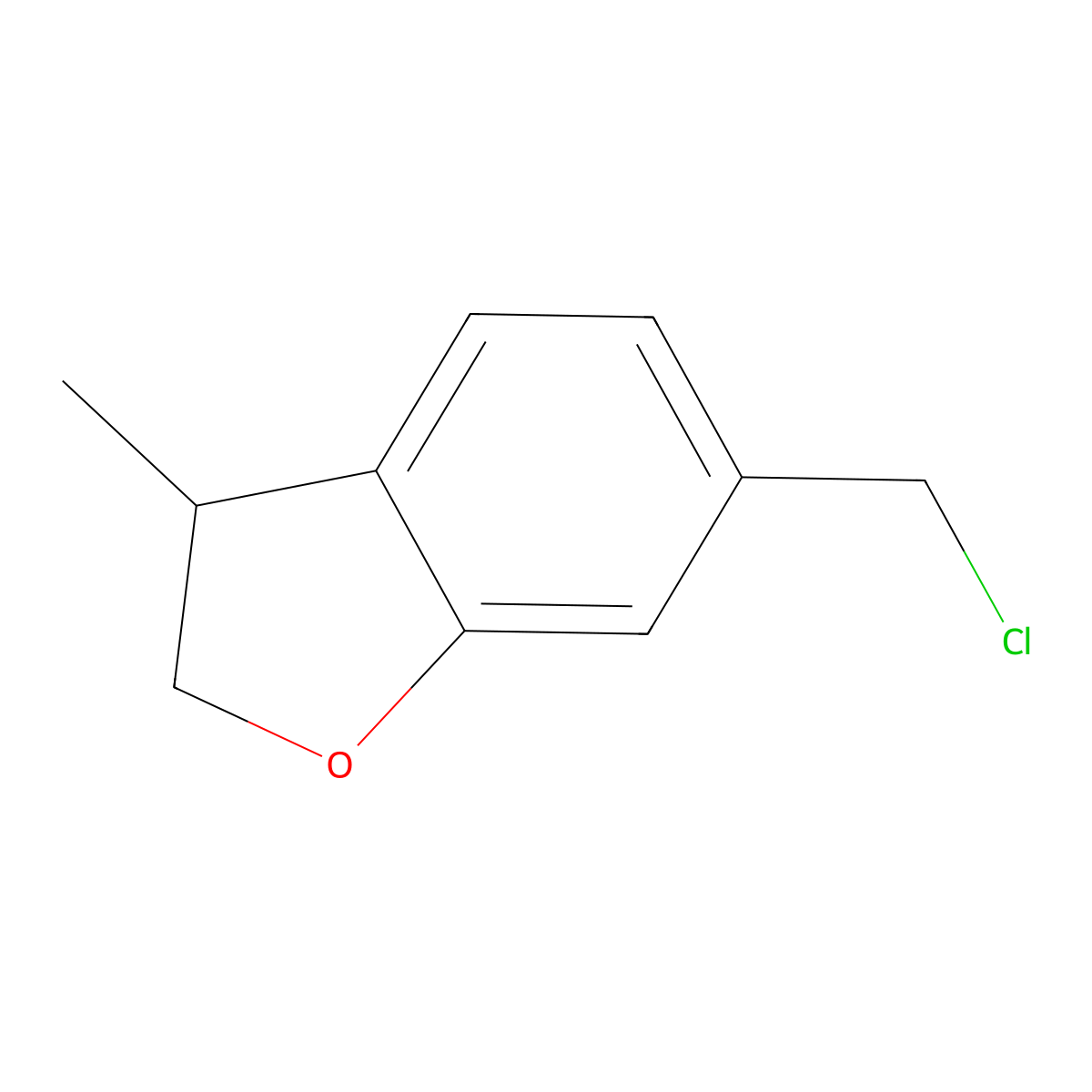 6-(Chloromethyl)-3-methyl-2,3-dihydro-1-benzofuran molecular structure, CAS 3017269-02-9