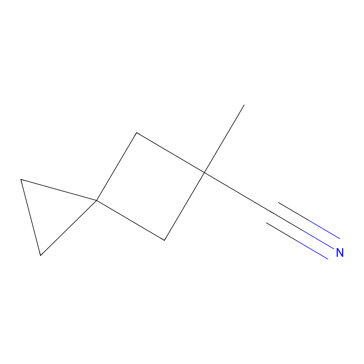 5-Methylspiro[2.3]hexane-5-carbonitrile molecular structure, CAS 3017269-14-3