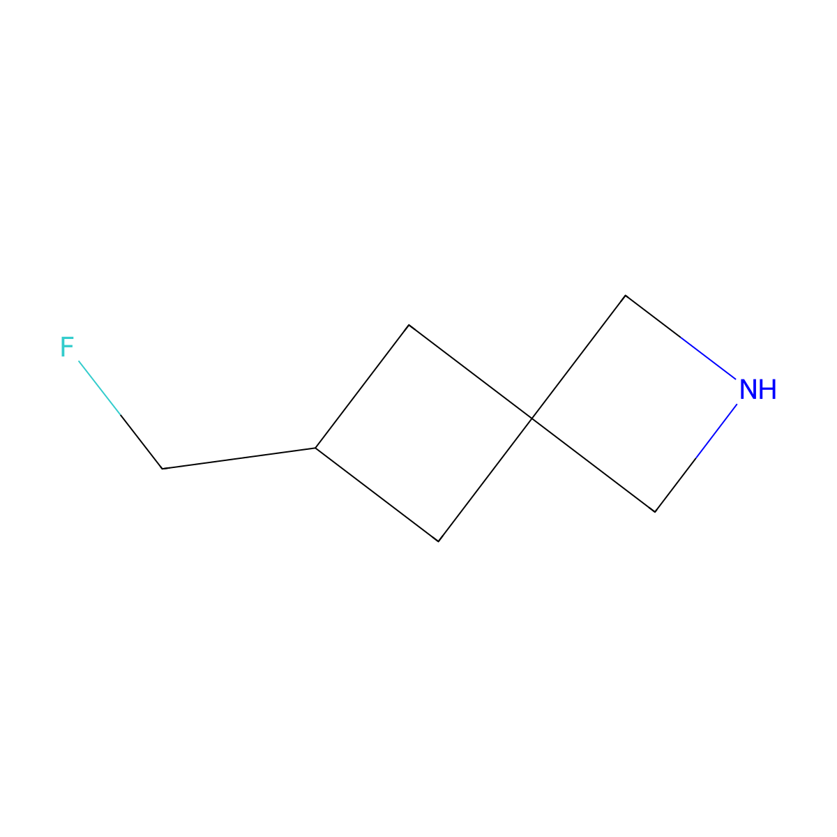 6-(Fluoromethyl)-2-azaspiro[3.3]heptane molecular structure, CAS 3017269-62-1