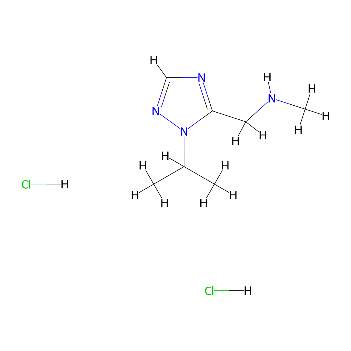 methyl({[1-(propan-2-yl)-1H-1,2,4-triazol-5-yl]methyl})amine dihydrochloride molecular structure, CAS 3017269-73-4