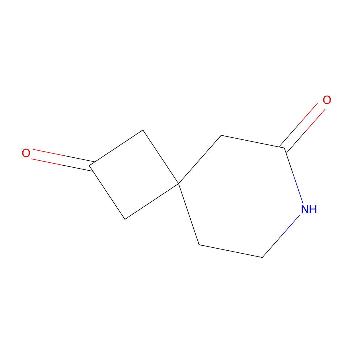 7-Azaspiro[3.5]nonane-2,6-dione molecular structure, CAS 3017270-33-3