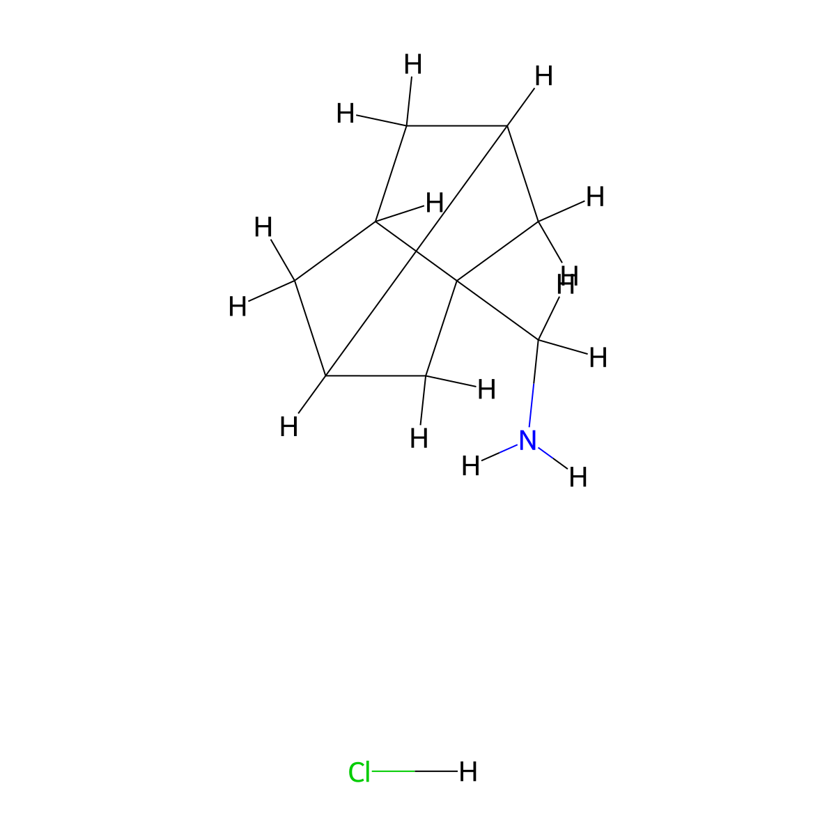 1-Tricyclo[3.3.0.03,7]octanylmethanamine;hydrochloride molecular structure, CAS 3017270-71-9
