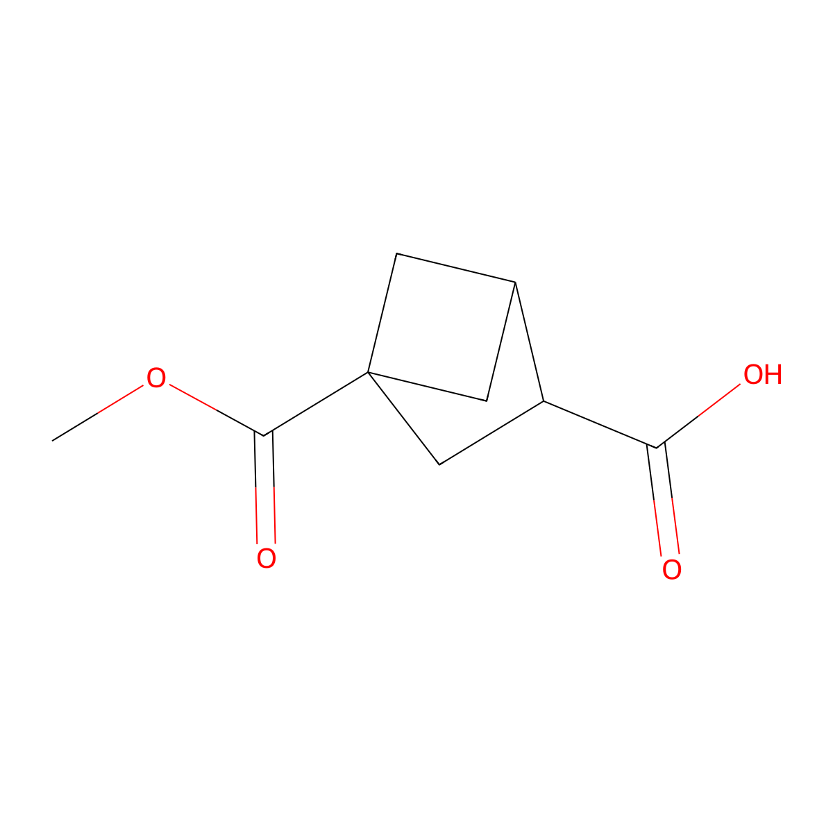 4-Methoxycarbonylbicyclo[2.1.1]hexane-2-carboxylic acid molecular structure, CAS 3017271-39-2