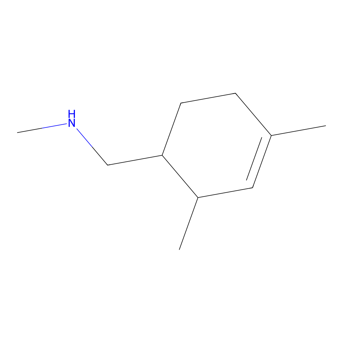 [(2,4-Dimethylcyclohex-3-en-1-yl)methyl](methyl)amine molecular structure, CAS 3017271-45-0