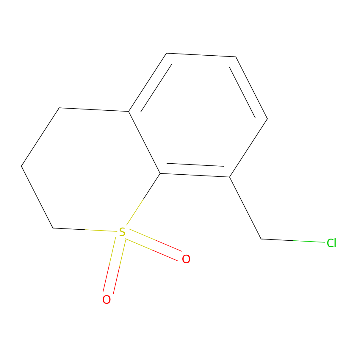 8-(Chloromethyl)thiochromane 1,1-dioxide molecular structure, CAS 3017271-52-9