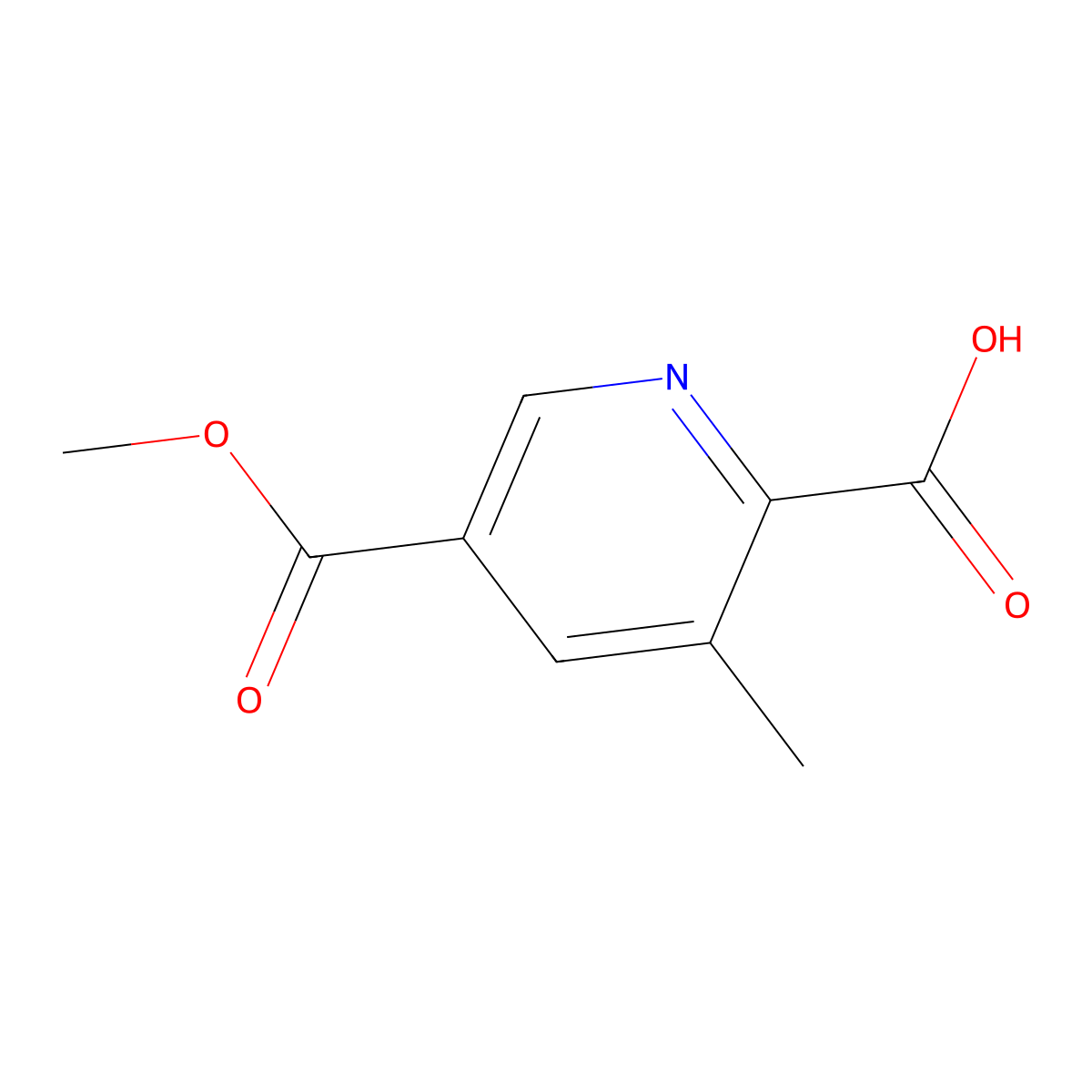 5-(Methoxycarbonyl)-3-methylpyridine-2-carboxylic acid molecular structure, CAS 3017271-67-6