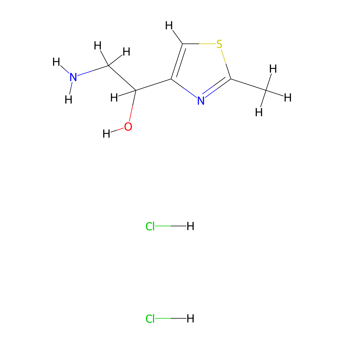 2-Amino-1-(2-methyl-1,3-thiazol-4-yl)ethan-1-ol dihydrochloride molecular structure, CAS 3017271-91-6