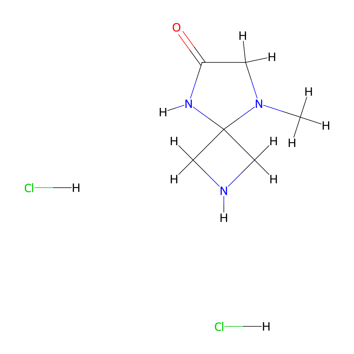 8-Methyl-2,5,8-triazaspiro[3.4]octan-6-one dihydrochloride molecular structure, CAS 3017271-95-0