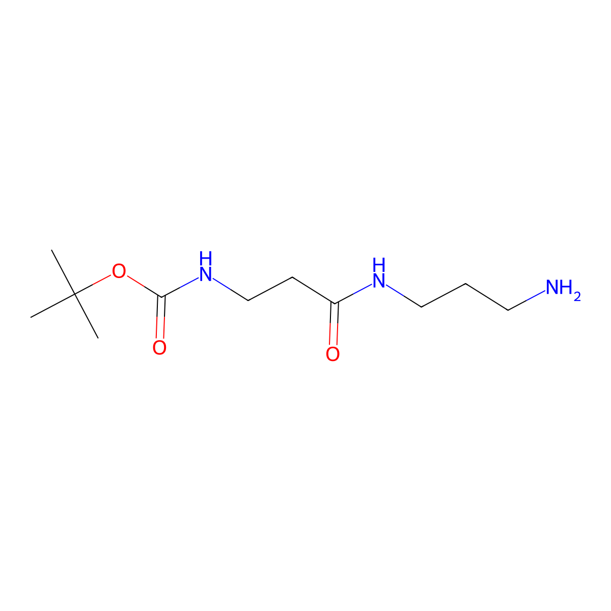 tert-butyl N-{2-[(3-aminopropyl)carbamoyl]ethyl}carbamate molecular structure, CAS 3017272-14-6
