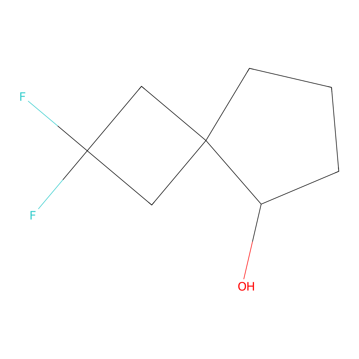 2,2-Difluorospiro[3.4]octan-8-ol molecular structure, CAS 3017272-73-7