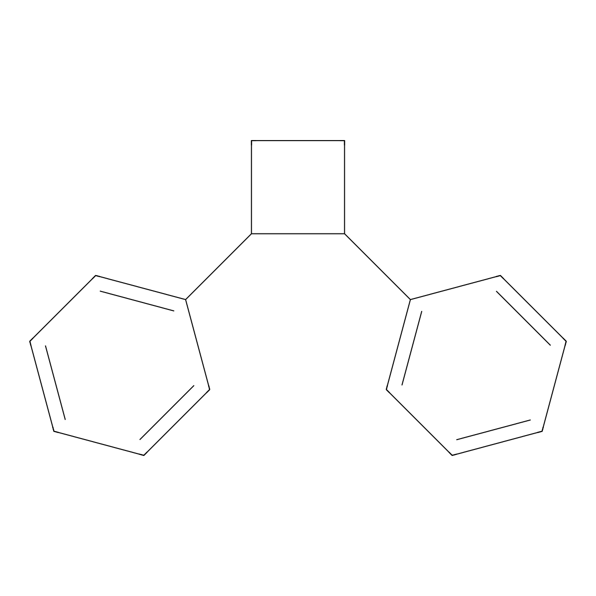 1,2-Diphenylcyclobutane molecular structure, CAS 3018-21-1