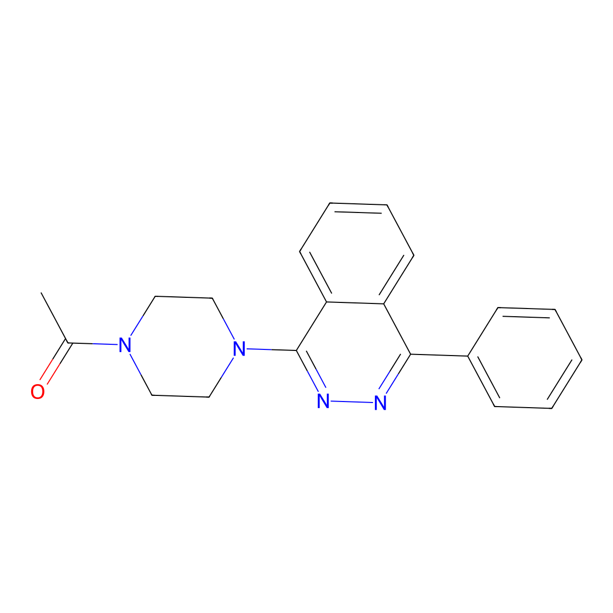 1-[4-(4-Phenylphthalazin-1-yl)piperazin-1-yl]ethanone molecular structure, CAS 30181-93-2