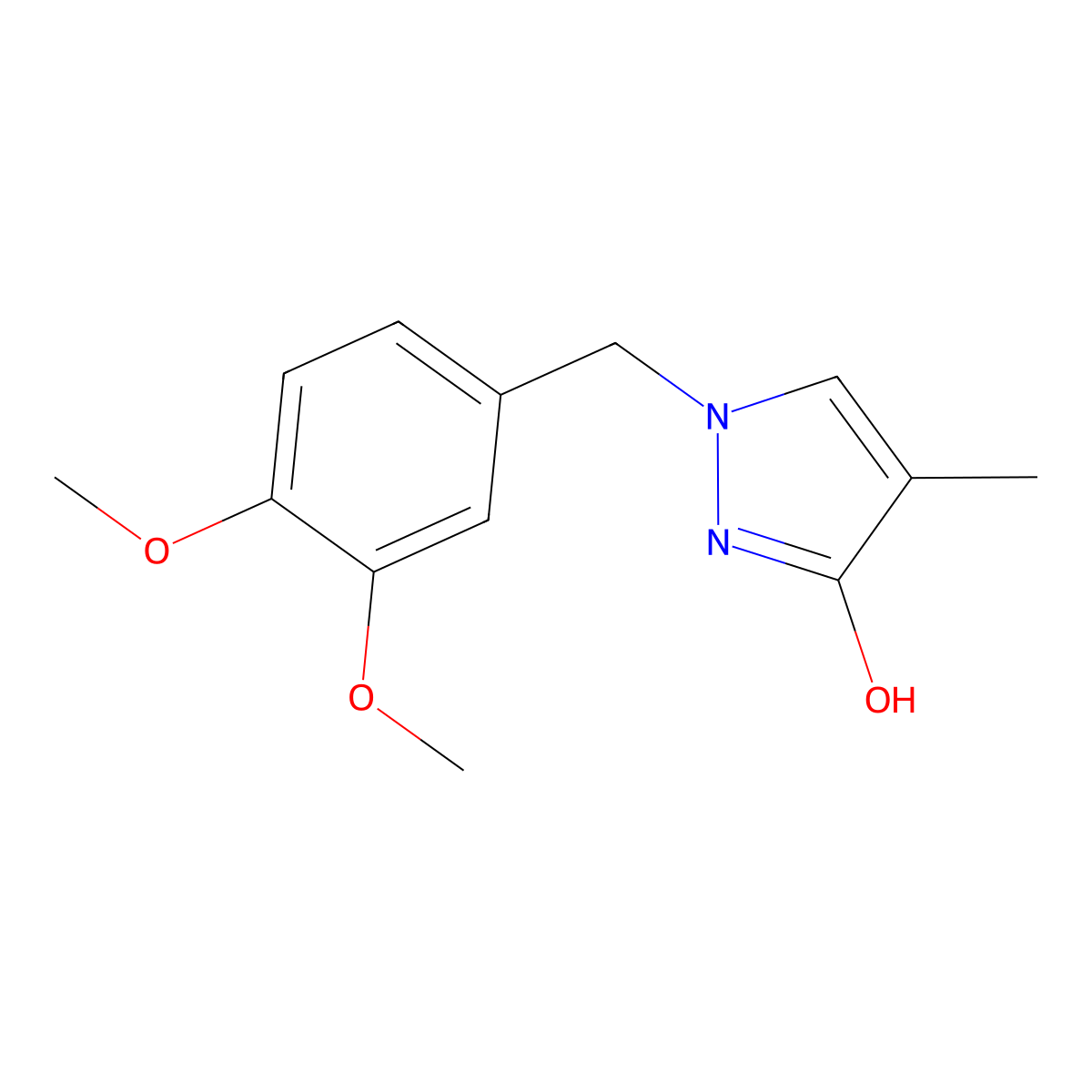 1-[(3,4-Dimethoxyphenyl)methyl]-4-methyl-1H-pyrazol-3-ol molecular structure, CAS 301818-73-5
