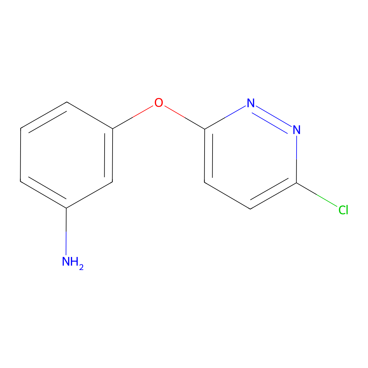 3-(6-Chloro-3-pyridazinyloxy)phenylamine molecular structure, CAS 30184-98-6