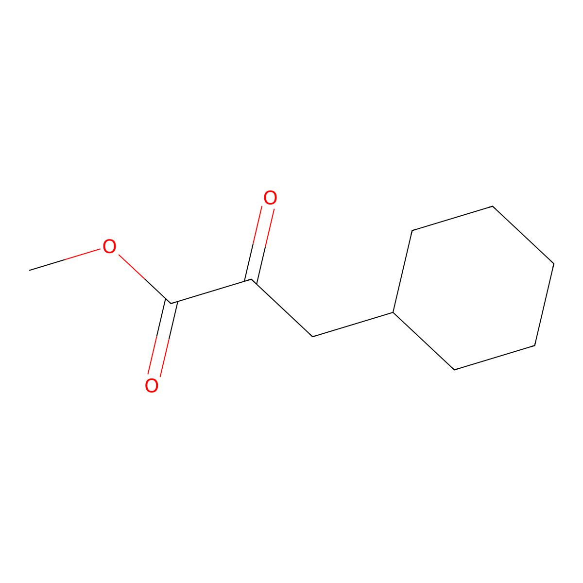 Methyl 3-cyclohexyl-2-oxopropanoate molecular structure, CAS 301852-43-7