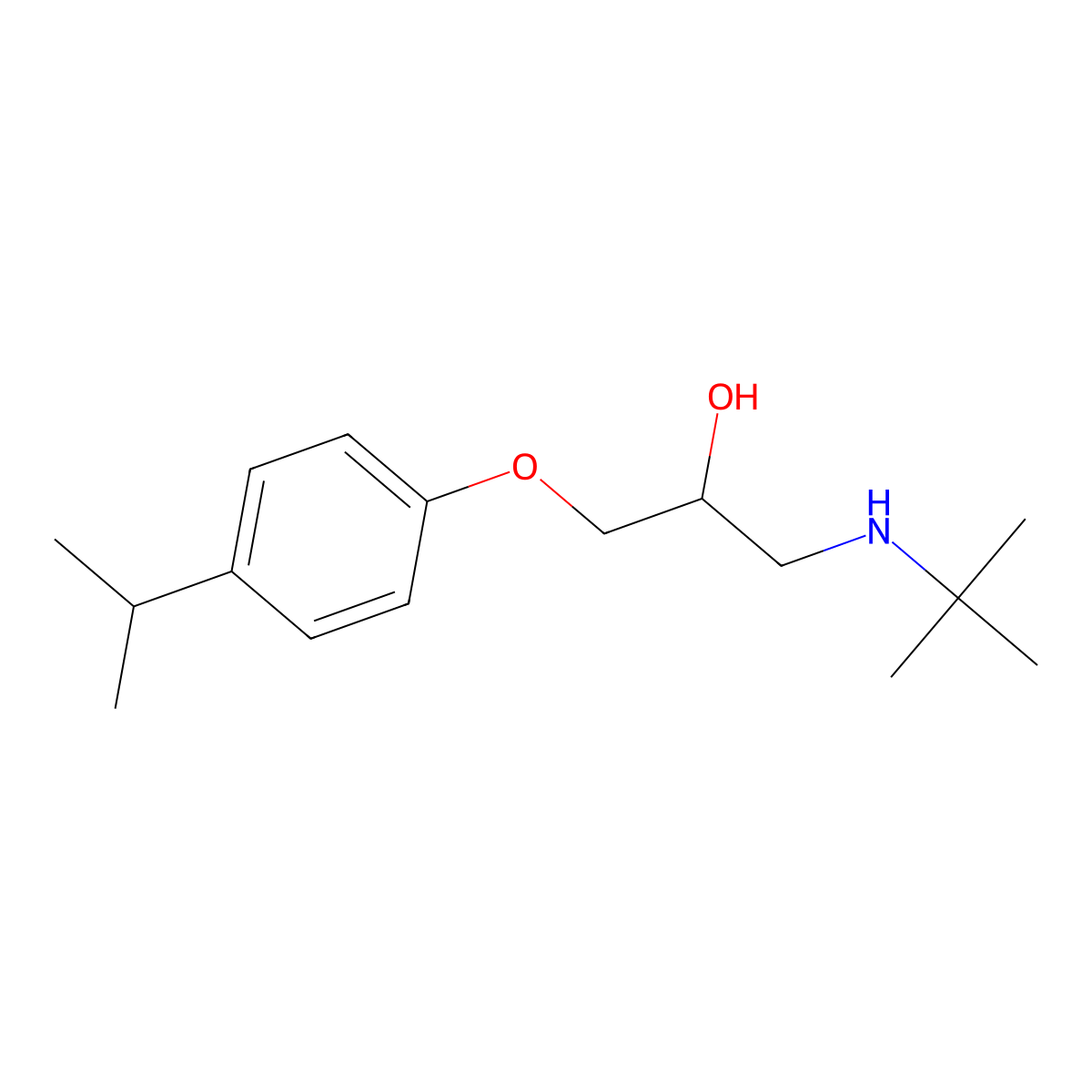 1-(Tert-butylamino)-3-[4-(propan-2-yl)phenoxy]propan-2-ol molecular structure, CAS 301858-57-1
