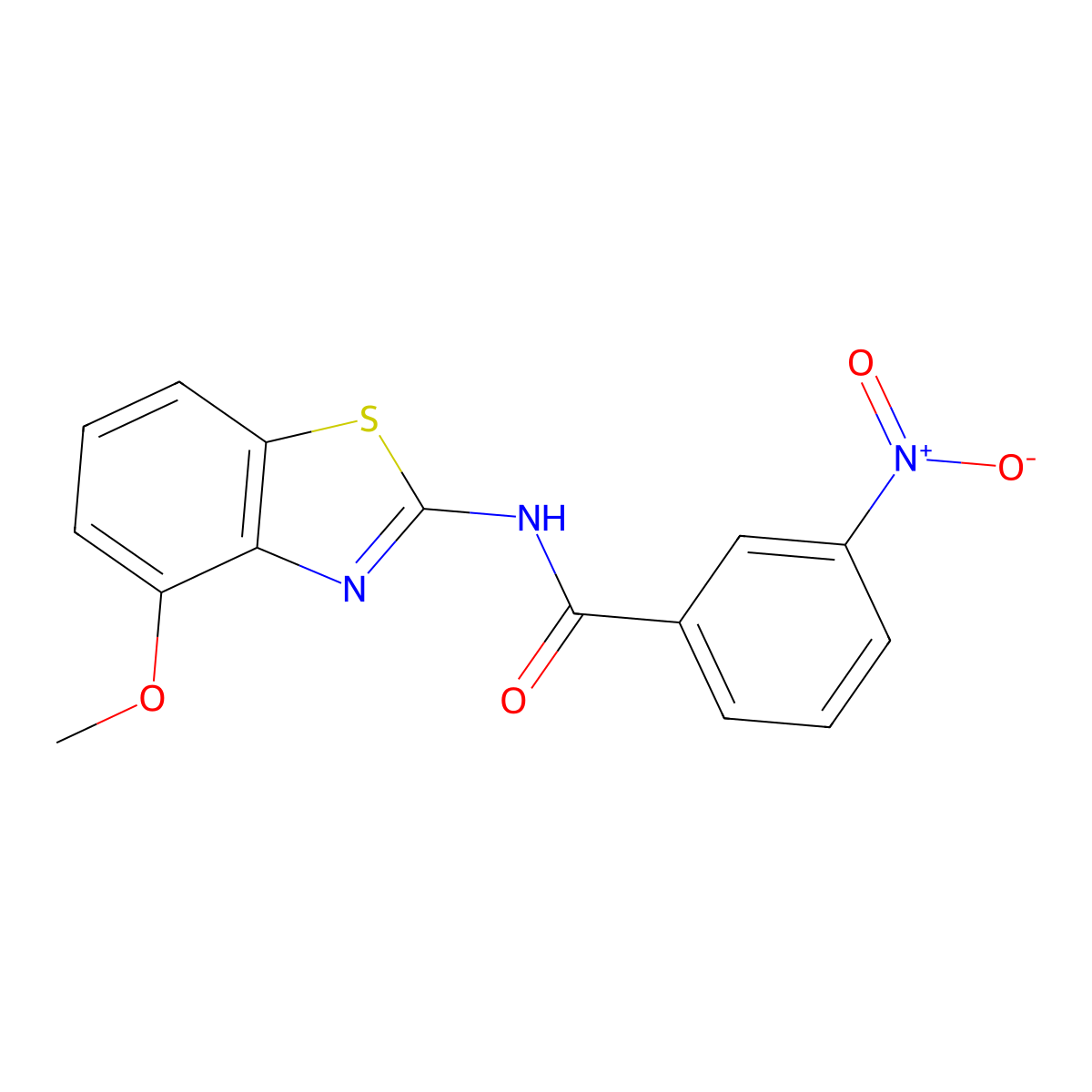 N-(4-Methoxy-1,3-benzothiazol-2-yl)-3-nitrobenzamide molecular structure, CAS 301858-92-4