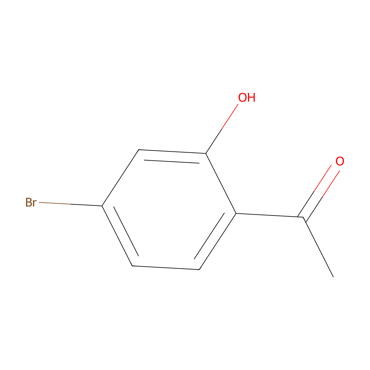 1-(4-Bromo-2-hydroxyphenyl)ethan-1-one molecular structure, CAS 30186-18-6