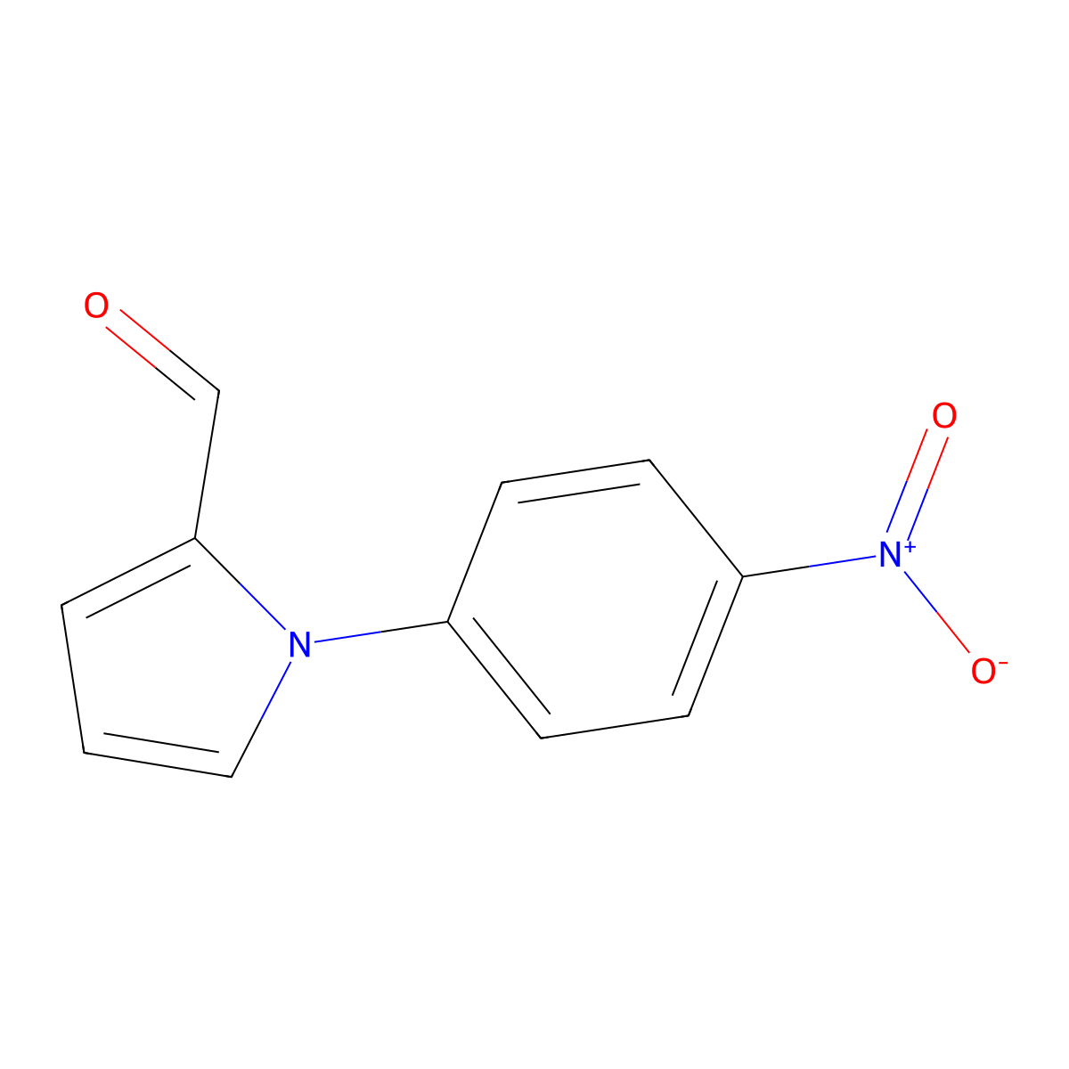 1-(4-Nitrophenyl)-1H-pyrrole-2-carbaldehyde molecular structure, CAS 30186-41-5