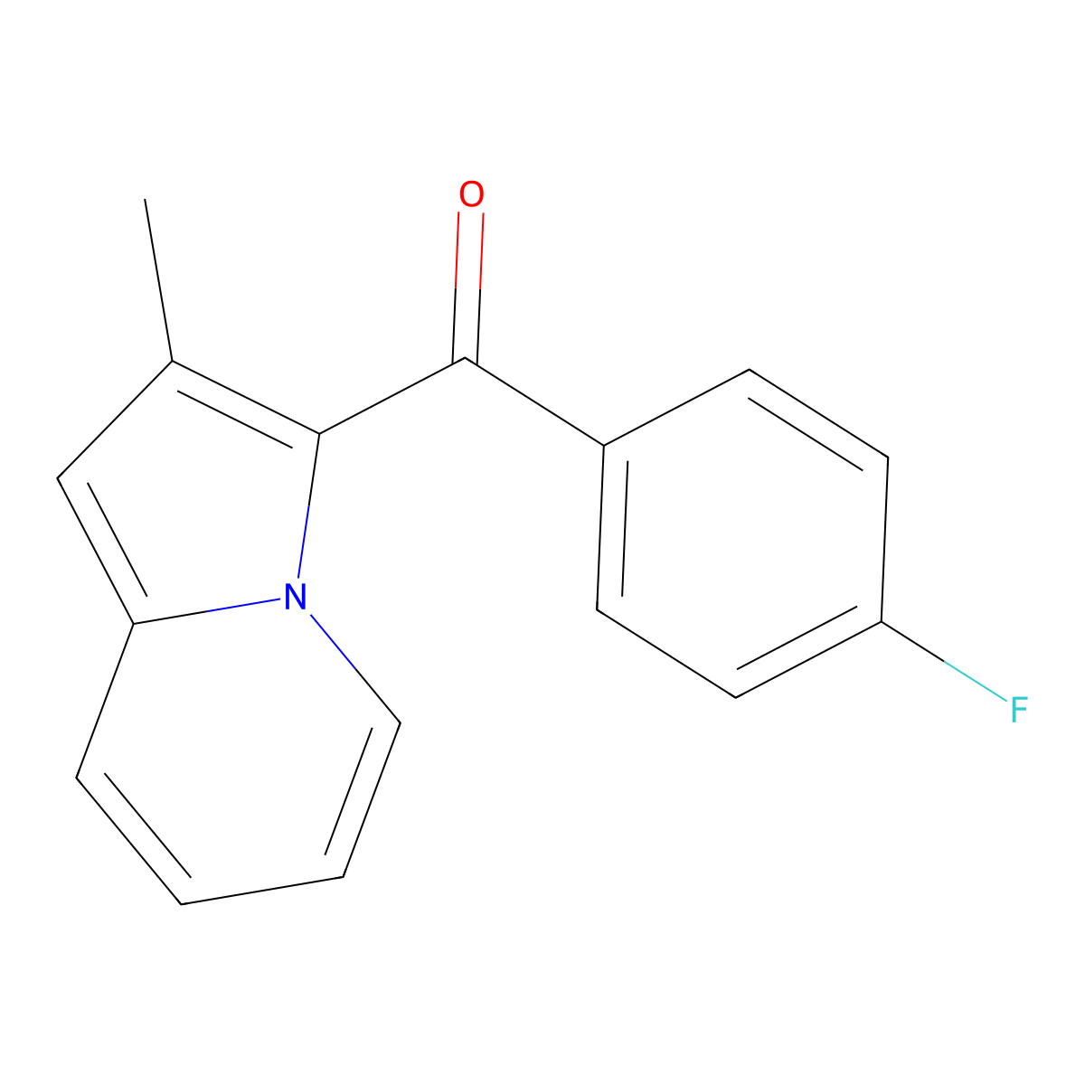 3-(4-Fluorobenzoyl)-2-methylindolizine molecular structure, CAS 301860-36-6