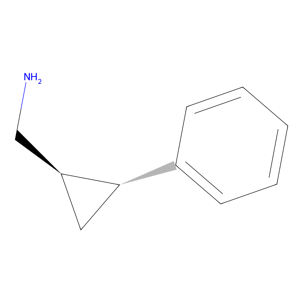 [(1R,2R)-2-phenylcyclopropyl]methanamine molecular structure, CAS 301861-27-8