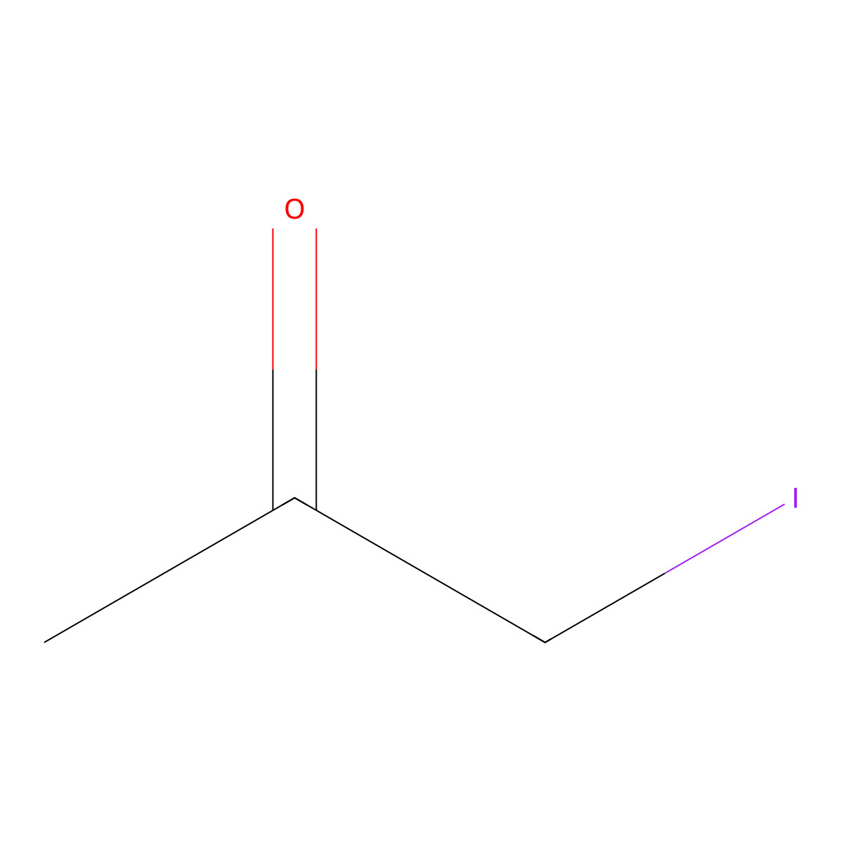 2-Propanone, 1-iodo- molecular structure, CAS 3019-04-3