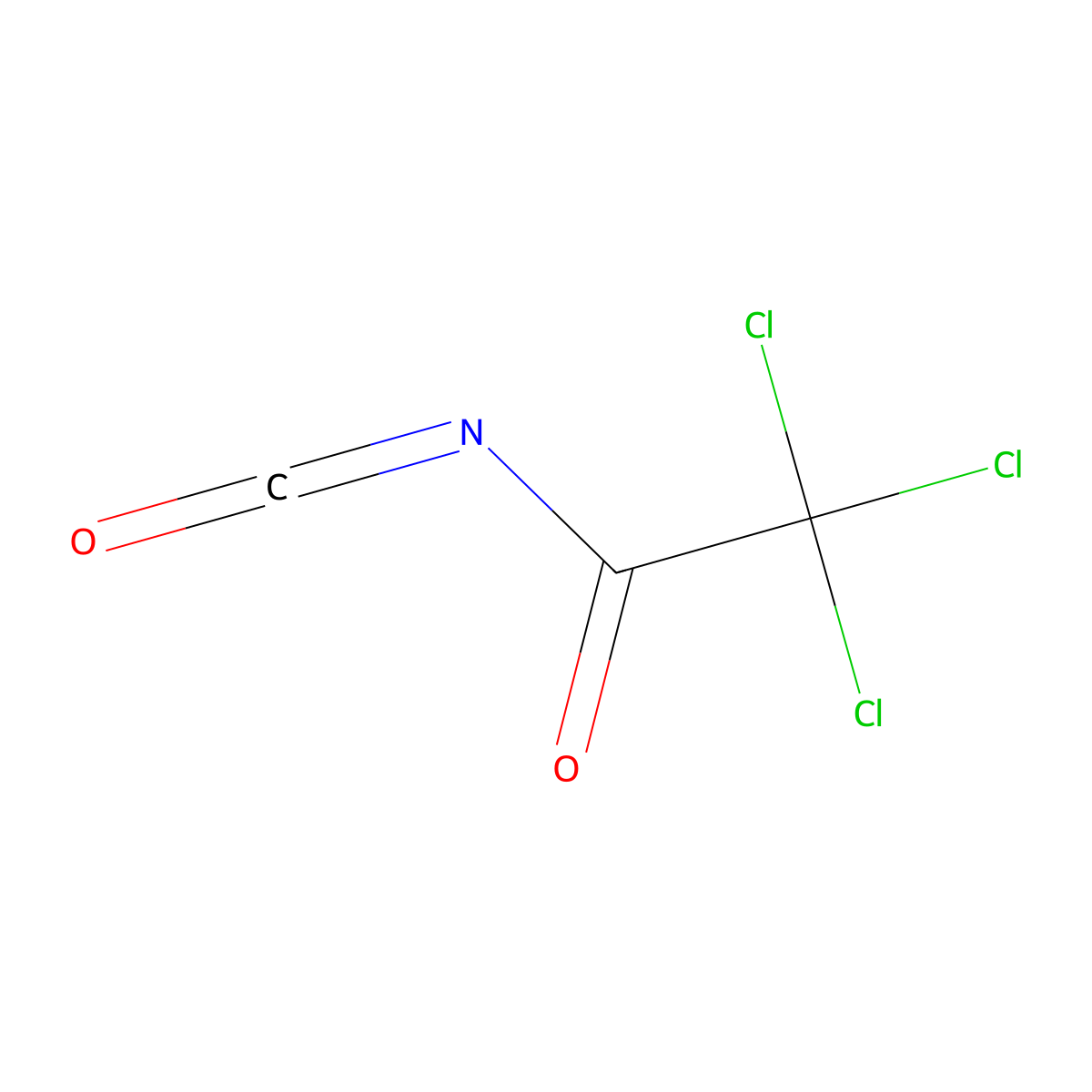 Trichloroacetyl isocyanate molecular structure, CAS 3019-71-4