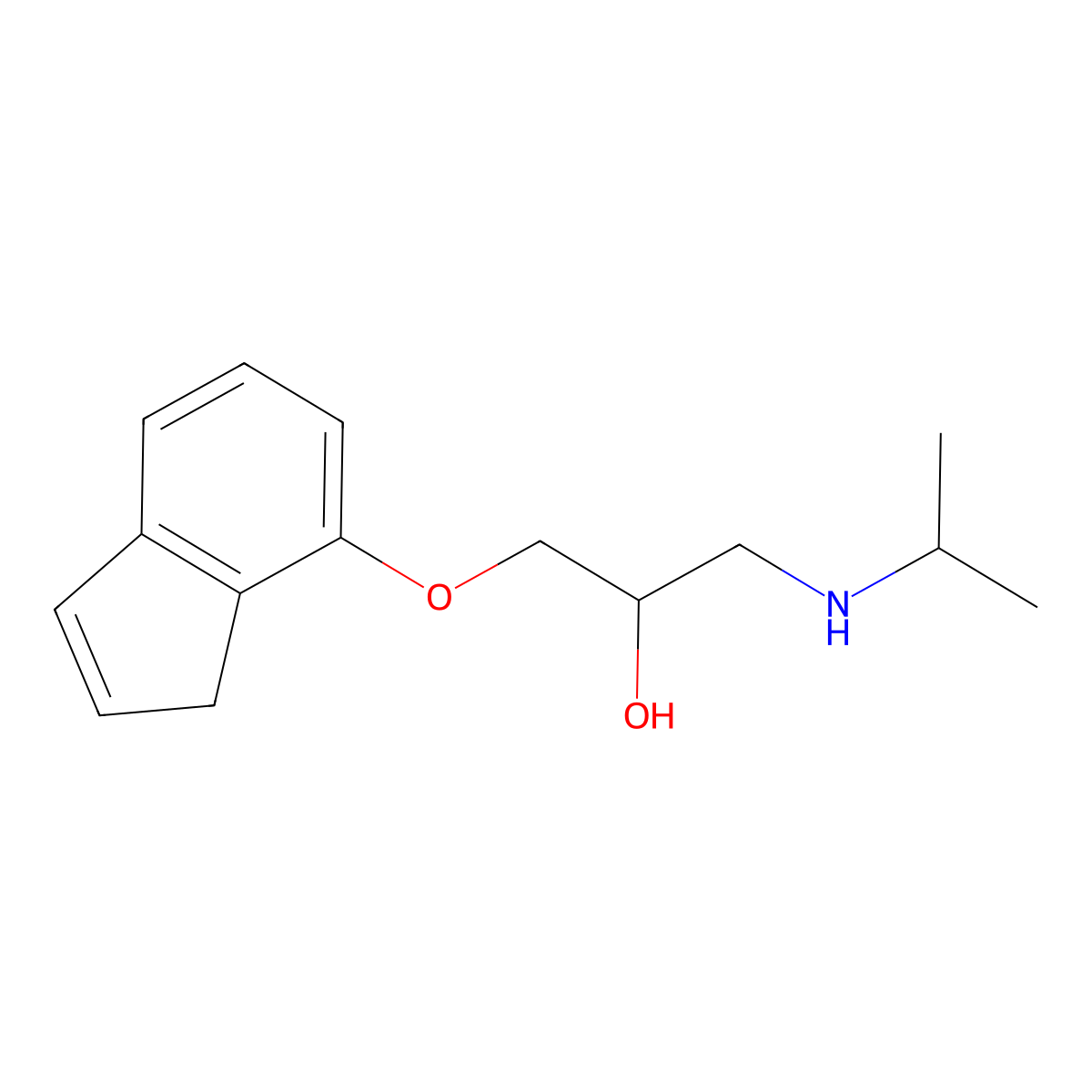 7-(2-Hydroxy-3-isopropylaminopropoxy)indene molecular structure, CAS 30190-86-4
