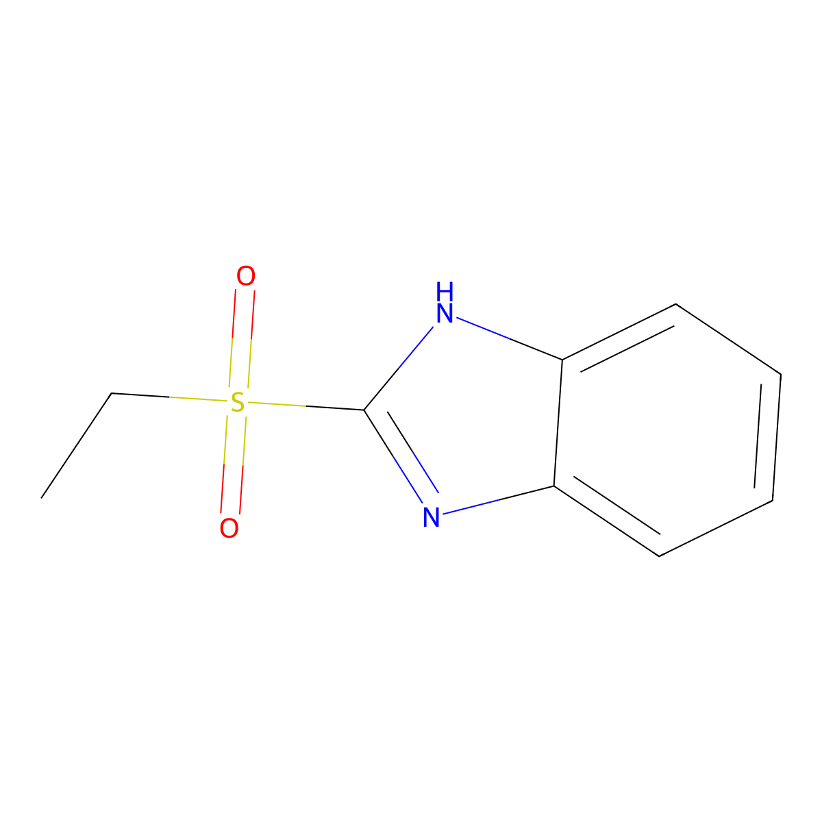 2-(ethylsulfonyl)-1H-benzimidazole molecular structure, CAS 30192-40-6