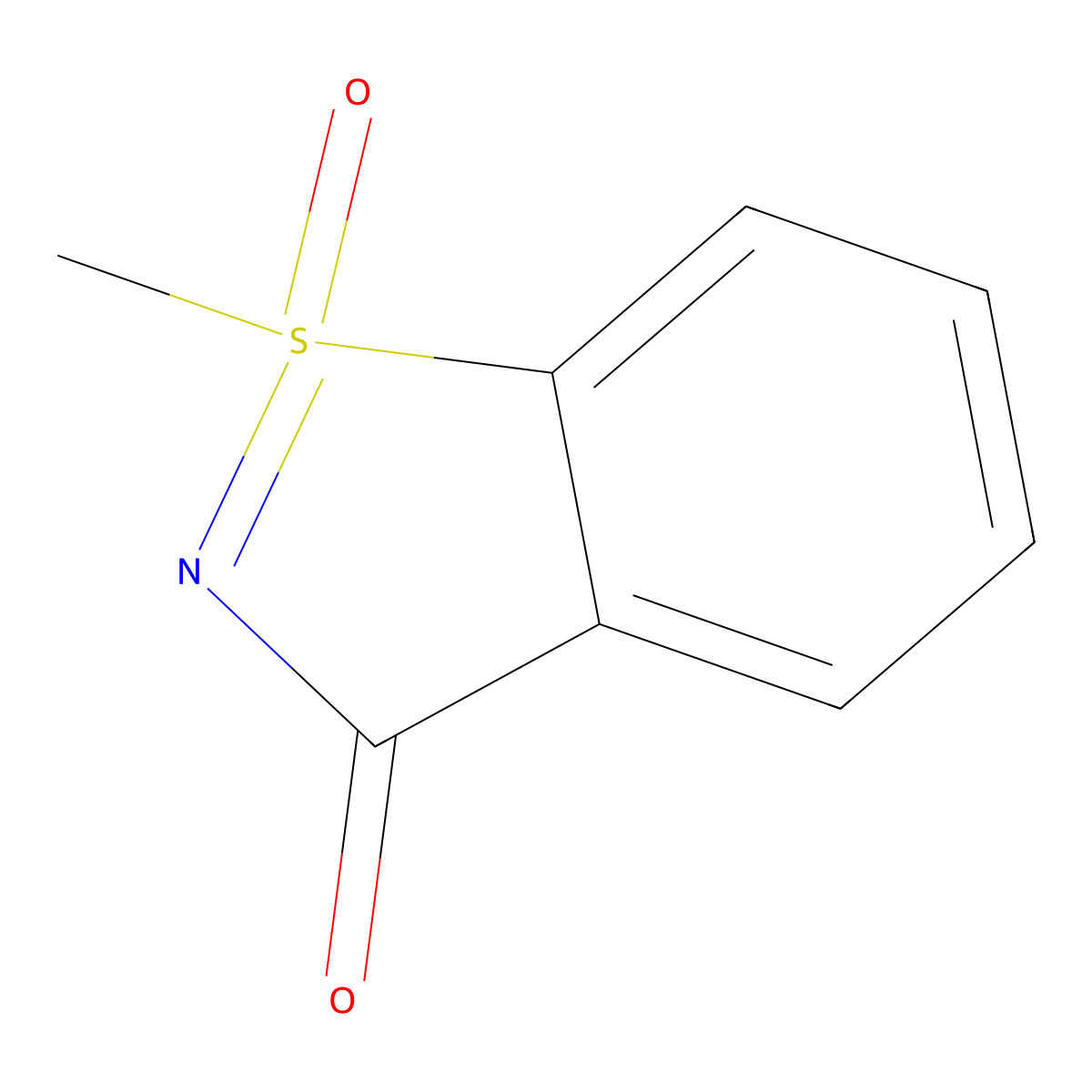 1-methyl-3H-1lambda6,2-benzothiazole-1,3-dione molecular structure, CAS 30194-74-2