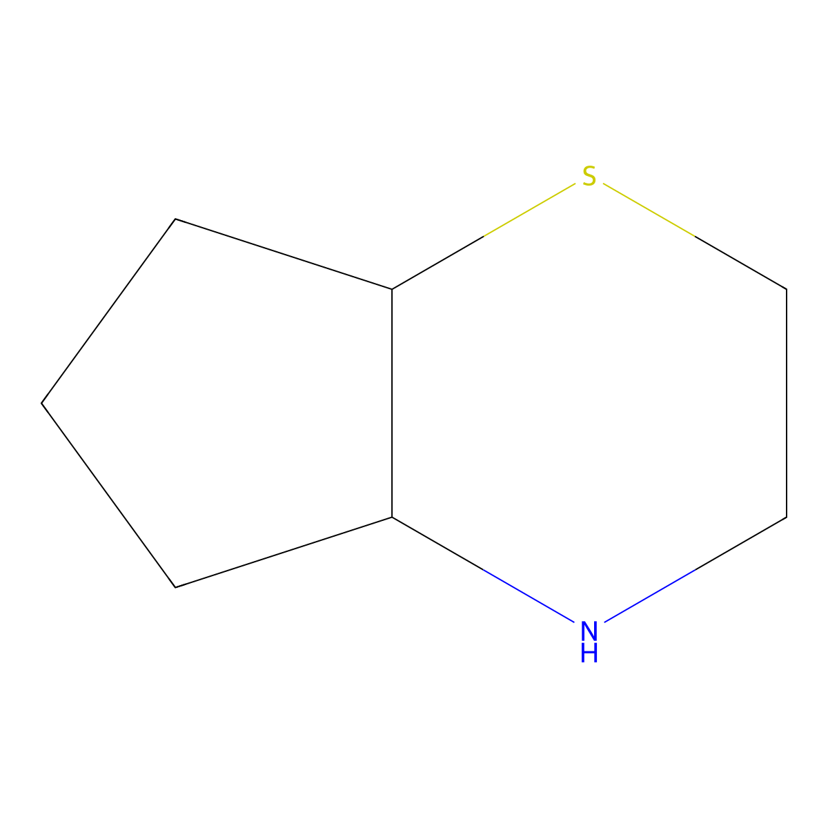 Octahydrocyclopenta[b]thiomorpholine molecular structure, CAS 30196-20-4