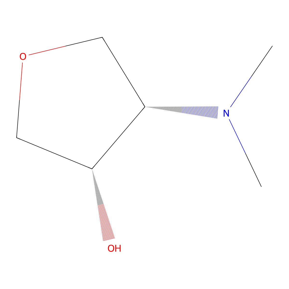 cis-4-(Dimethylamino)tetrahydrofuran-3-ol molecular structure, CAS 30197-58-1