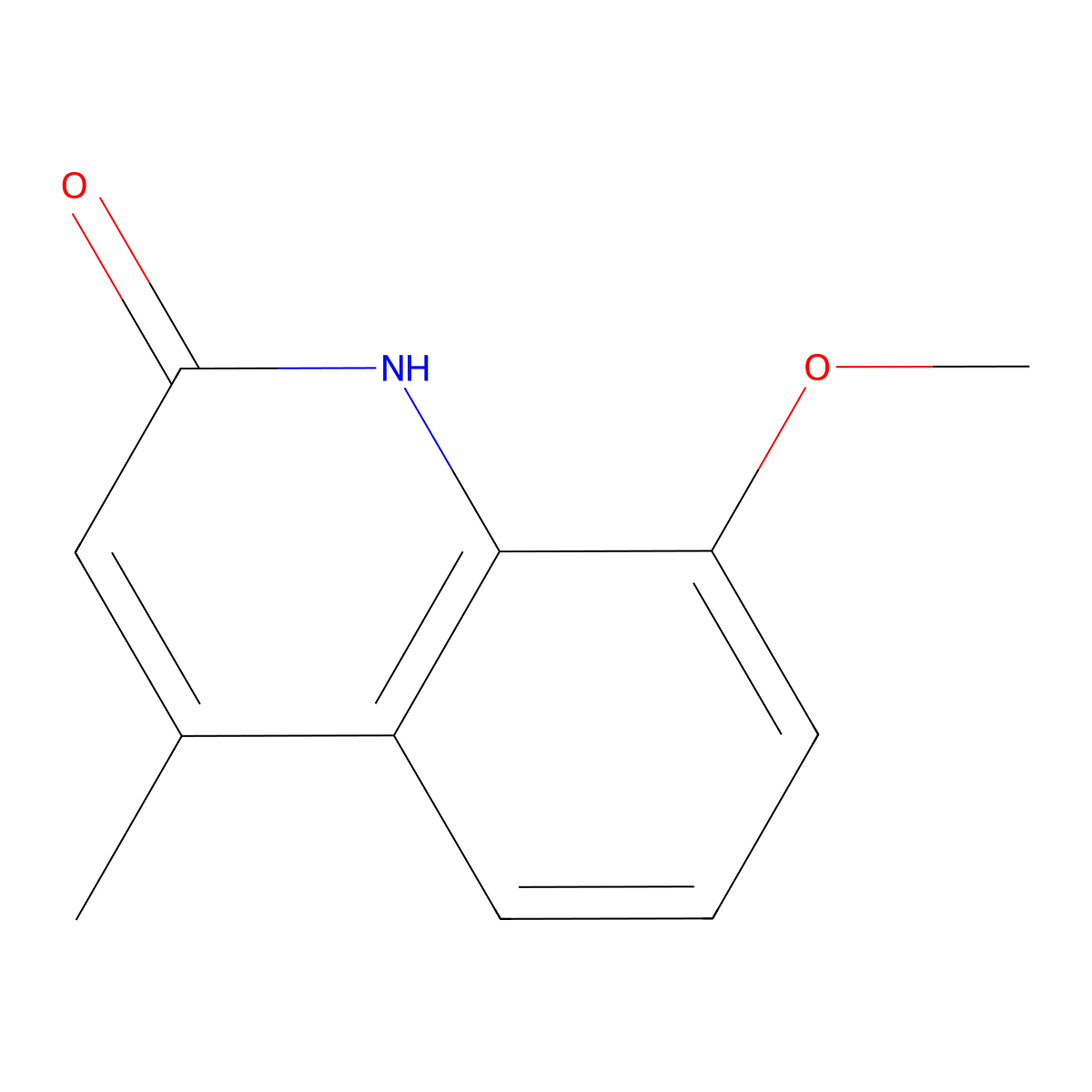 8-Methoxy-4-methylquinolin-2(1H)-one molecular structure, CAS 30198-01-7