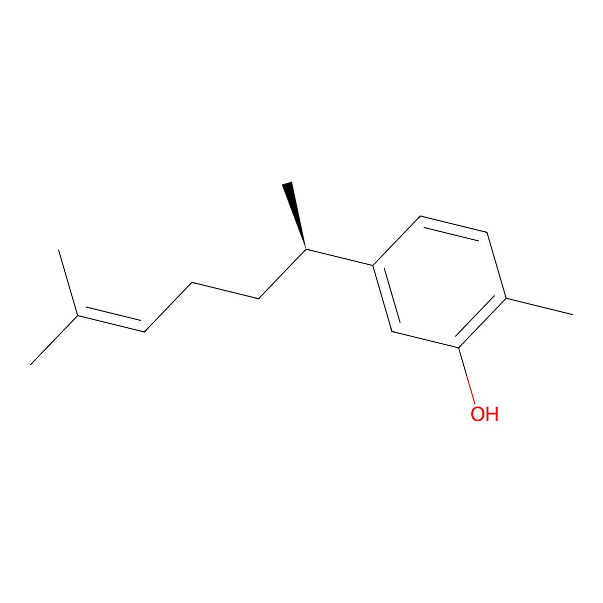 Xanthorrhizol molecular structure, CAS 30199-26-9