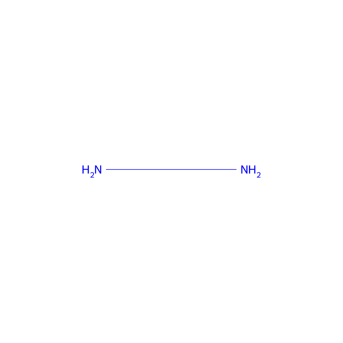 Hydrazine molecular structure, CAS 302-01-2