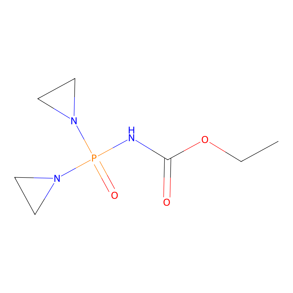 Uredepa molecular structure, CAS 302-49-8