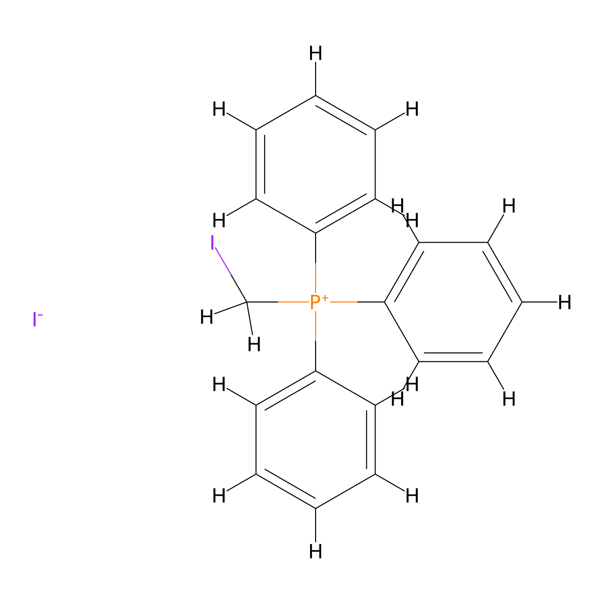 (Iodomethyl)triphenylphosphonium iodide molecular structure, CAS 3020-28-8